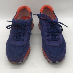 TORY BURCH Blue and Orange Sneakers - Size 5.5M